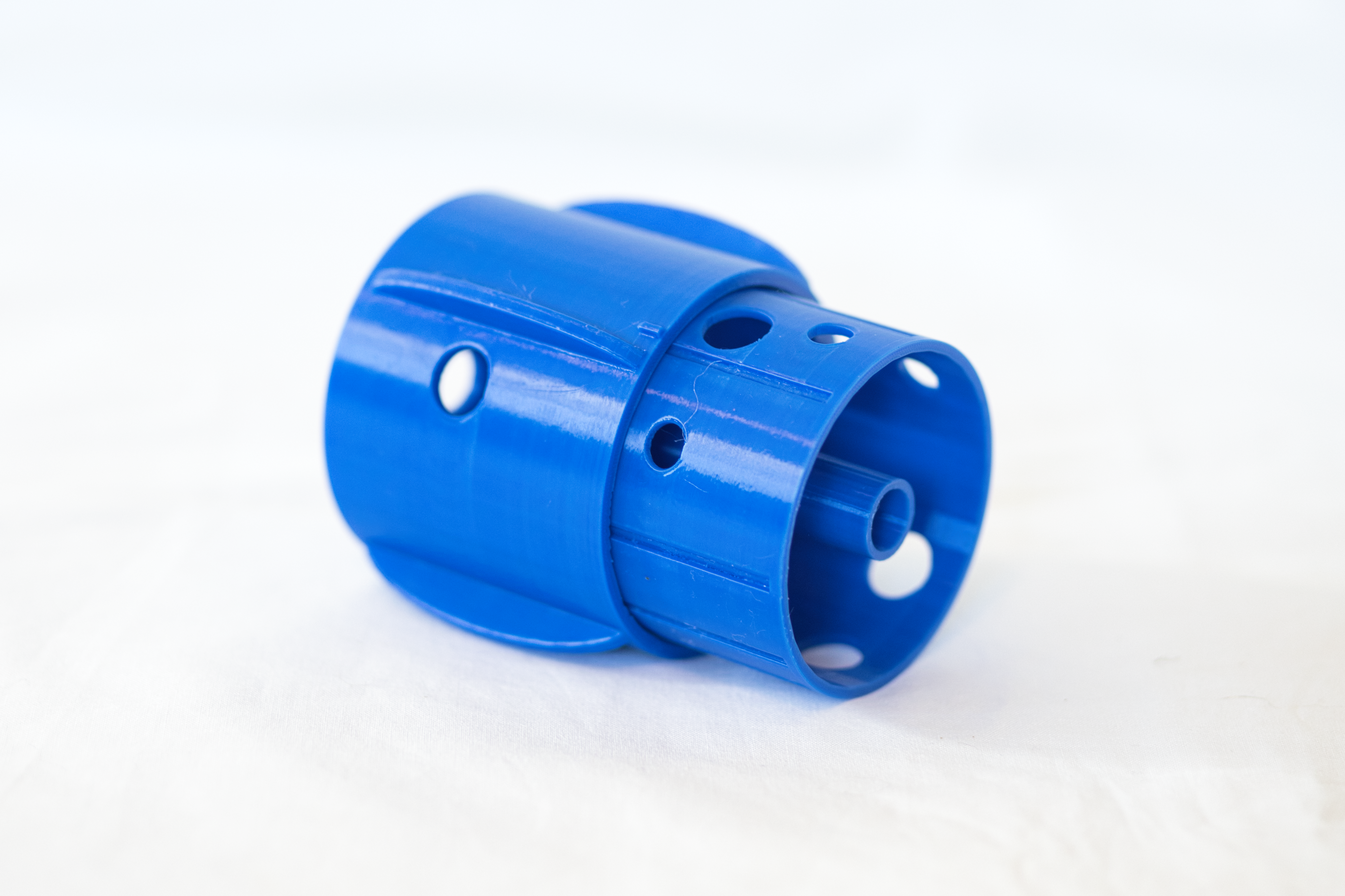 Treat dispenser side view